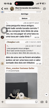 Print de conversa no WhatsApp com resultado de revenda